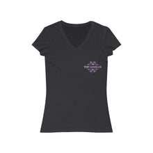 Load image into Gallery viewer, Top Gambler's Women's Jersey Short Sleeve V-Neck Tee